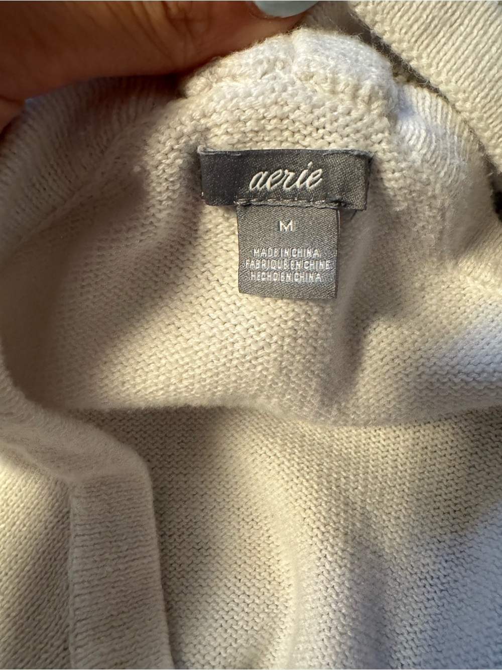 aerie white knit Halter Tank top - Picture 3 of 3